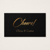 Drink Tickets, schlank, elegantes Gold-Script auf (Rückseite)