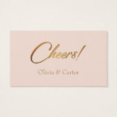 Drink Tickets, schlank, elegantes Gold-Script auf (Rückseite)