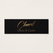 Drink Tickets, schlank, elegantes Gold-Script auf (Rückseite)