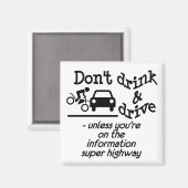 Drink- und Drive-Magnet Magnet (Vorderseite/Rückseite)