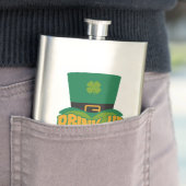 "Drink up & Be Irish!", benutzerdefinierte Flasche Flachmann (Beispiel)