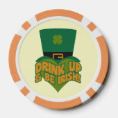 "Drink up & Be Irish!" Poker Chips (Rückseite)