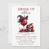 Drink up Hexen Cocktails Junggeselinnen-Abschied Einladung (Vorderseite)