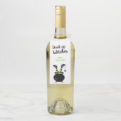 Drink Up Hexen Funny Halloween Party Dekoration Flaschenanhänger (Auf Flasche)