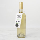 Drink Up Hexen Funny Halloween Party Dekoration Flaschenanhänger (Angewinkelt)