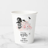 Drink up Whitches Pink Cocktail Brautparty Pappbecher (Rückseite)