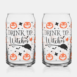 Drink Up Witches Halloween Dosenglas
