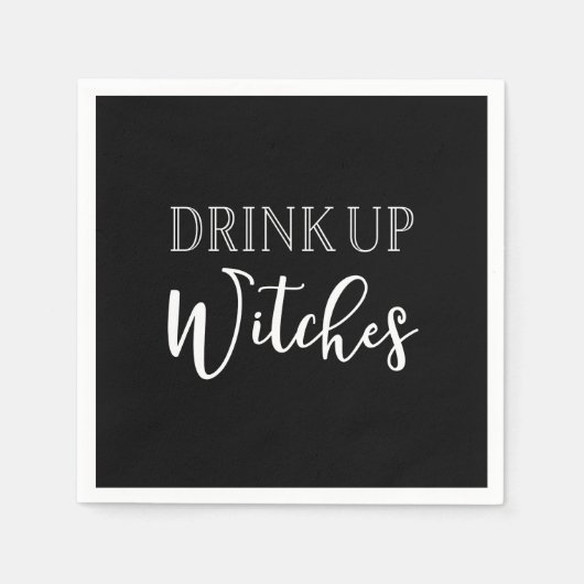 Drink Up Witches Halloween Napkins Serviette (Vorderseite)