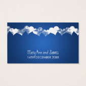 Drink Voucher Grunge Hearts Blue (Rückseite)