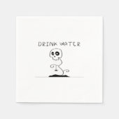 Drink Water - Eat Drink And Be Scary Retro Classic Serviette (Vorderseite)