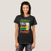Drink With Firefighter Firefighter St Patricks Day T-Shirt (Vorne ganz)