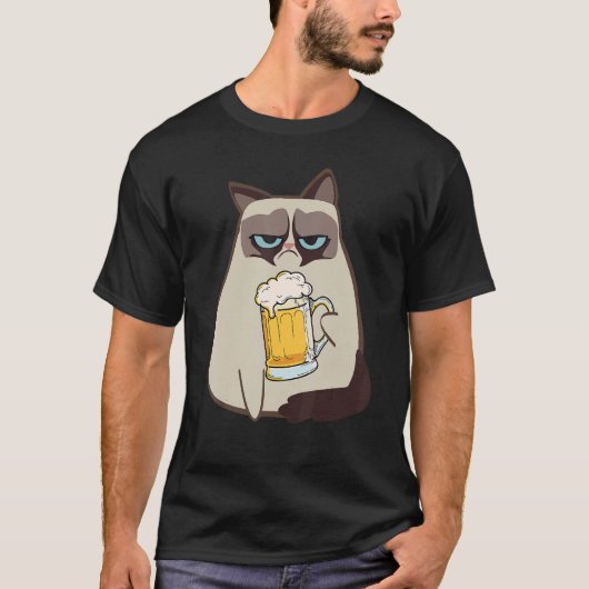 Drinkers 365 Beer Cat Style T-Shirt (Vorderseite)