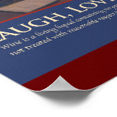 DrinkGreatWine Poster (Ecke)