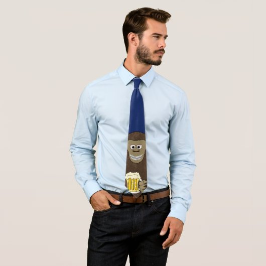 Drinkin Bigfoot Krawatte (Beispiel)