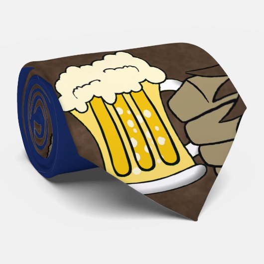 Drinkin Bigfoot Krawatte (Gerollt)