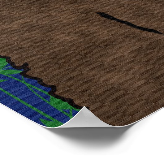 Drinkin' Bigfoot Poster (Ecke)