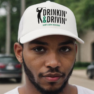 Drinkin' & Drivin' Adult Golf Club Truckerkappe