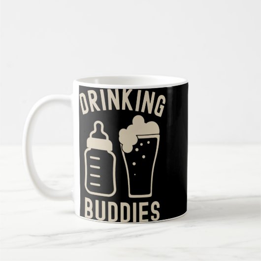 Drinking Buddies Dad Grandpa New Baby Beer And Bot Kaffeetasse (Links)