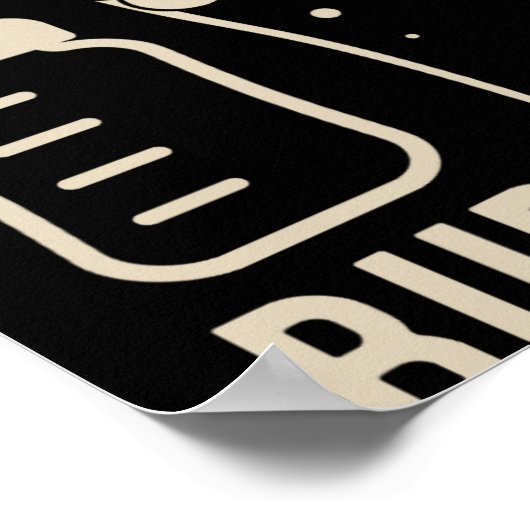 Drinking Buddies Dad Grandpa New Baby Beer And Bot Poster (Ecke)