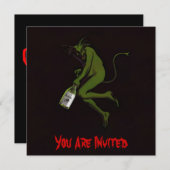 Drinking Devil ~ Einladungen (Vorne/Hinten)