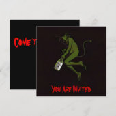 Drinking Devil ~ Einladungen (Vorne/Hinten)