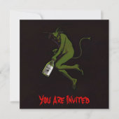 Drinking Devil ~ Einladungen (Vorderseite)