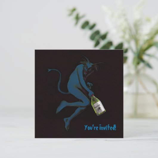 Drinking Devil ~ Einladungen / UAWG (Stehend Vorderseite)