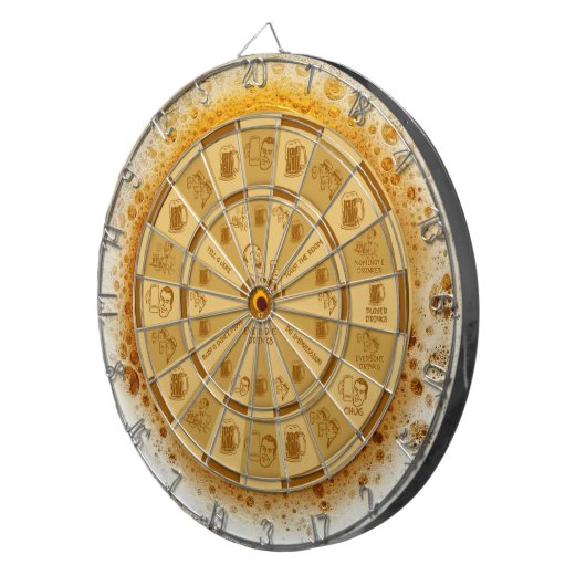 DRINKING GAME BIER BUBBLES DARTBOARD DARTSCHEIBE (Vorderseite rechts)
