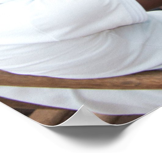 Drinking Palm Wine Poster (Ecke)