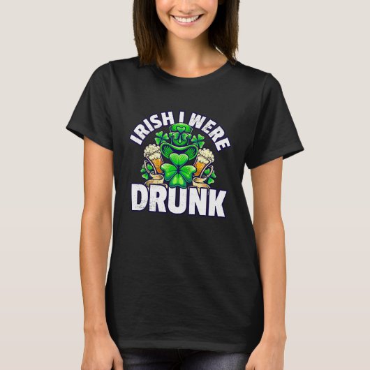 Drinking Saying St Patricks Day Beer T-Shirt (Vorderseite)