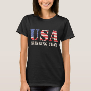 Drinking Team Funny USA Patriotic Gag für Party Dr T-Shirt