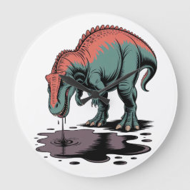 Drinking too much große wanduhr