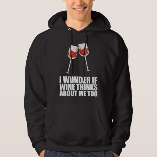 Drinking Wine  Partying  Alcohol Hoodie (Vorderseite)