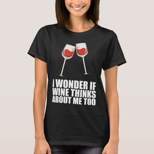 Drinking Wine Partying Alcohol T-Shirt (Vorderseite)