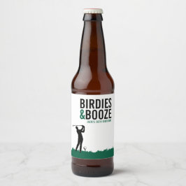 Drinkin's & Drivin' Adult Golf Geburtstagsparty Bierflaschenetikett