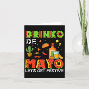 Drinko De Mayo Lasse feierlich Cinqo De Mayo Men Karte