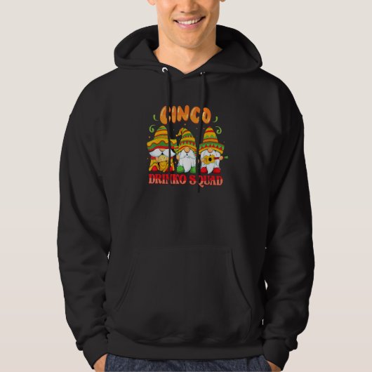 Drinko Squad Cinco De Mayo Mexican Gnomes Matching Hoodie (Vorderseite)
