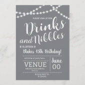 Drinks and Nibbles Invitation Einladung (Vorderseite)