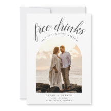 Drinks Arch Foto Beach Hochzeit Save the Date