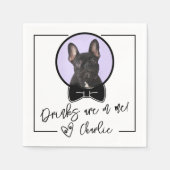 Drinks are on me Dog Wedding Serviette (Vorderseite)