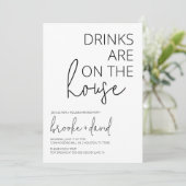 Drinks auf der US-Hausaufwärmungsplanung Einladung (Stehend Vorderseite)