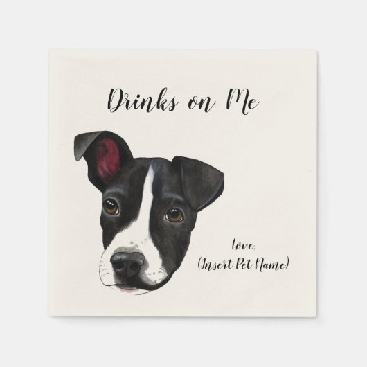 Drinks auf Me Napkins Serviette (Vorderseite)