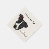 Drinks auf Me Napkins Serviette (Ecke)