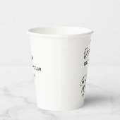 Drinks auf uns Einfache Funny Custom Dog Hochzeit Pappbecher (Rechts)