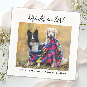 Drinks auf unserem Niedlichen Fun Foto Moderne Hau Serviette