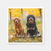 Drinks auf unserer Open Bar Dog Foto Haustier Hoch Serviette (Vorderseite)