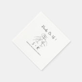 Drinks auf unserer schicken modernen Minimalistisc Serviette (Ecke)