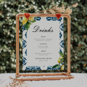 Drinks Bar Lemon Positano Hochzeitszeichen Poster