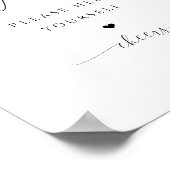 Drinks Bar Modernes Elegantes Brautparty Poster (Ecke)