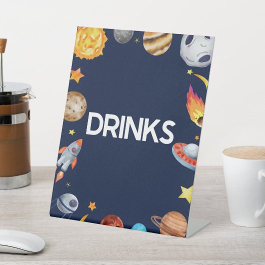 Drinks Drink Table Party signieren Sockelschild (In SItu)